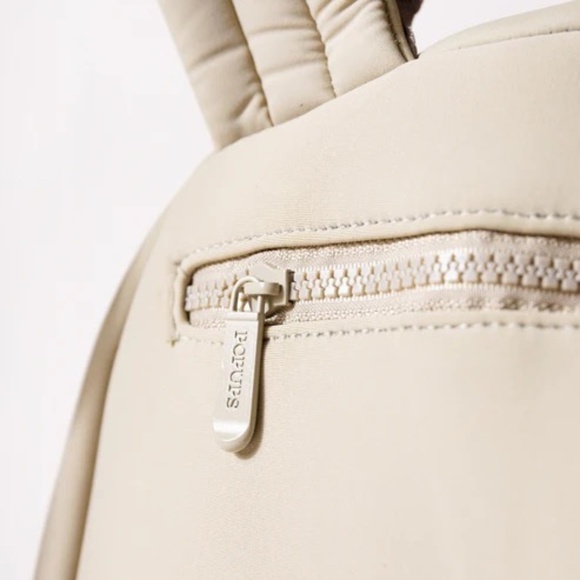 NWT Anthropologie Pops Ups Brand Everyday Backpack Taupe - Picture 6 of 10